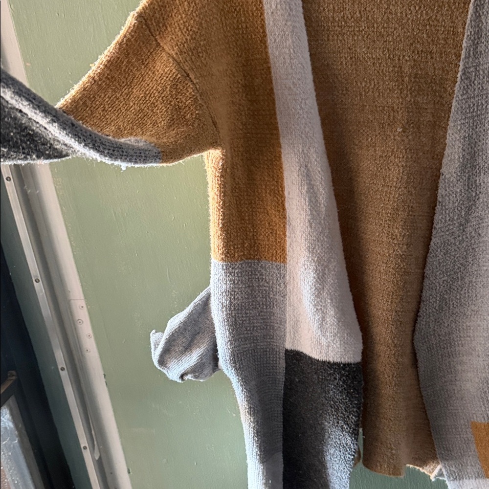 Chic Patchwork Open Front Cardigan - image 3